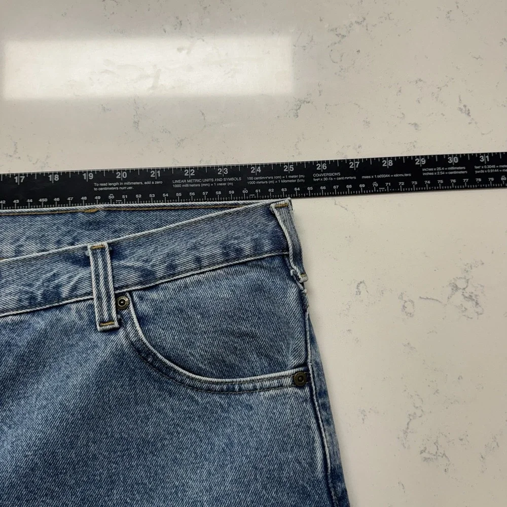 Carhartt Straight Traditional Fit Tapered Leg Stonewash Denim Jeans‎ 50x28